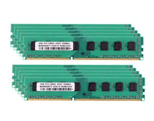 10X 4GB 2Rx4 PC3-12800U DDR3 1600Mhz RAM Desktop Memory Only for AMD chips - Picture 1 of 12