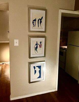 THREE 1958 年亨利·马蒂斯原版石版画框真品证明销售价格 — 第 1/4 张图片