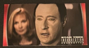 1998 Skybox Star Trek Insurrection 43 SB19 Crusher Wil Wheaton Data Brent Spiner - Picture 1 of 2