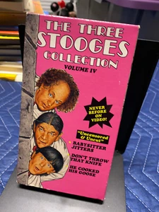 Vintage The Three Stooges Collection Volume 4 VHS - Picture 1 of 3
