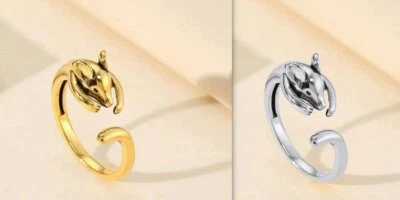 Cute Mouse Rat Ring, Vintage Animal Open Adjustable Finger Rings Ring 1pc NEW - Image 1 of 4