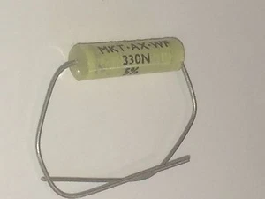 0.33uF 160V 5% LCR POLIÉSTER METALIZADO MKT CONDENSADOR DE AUDIO AXIAL ad2r28 - Imagen 1 de 1