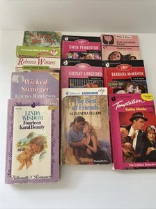 vintage romance paperback books x 10 silhouette mills and boon - Picture 1 of 11