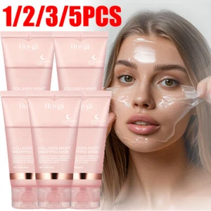 3/5pcs Collagen Night Wrapping Mask Overnight Sleeping Mask Peel-Off Facial Mask - Picture 1 of 20