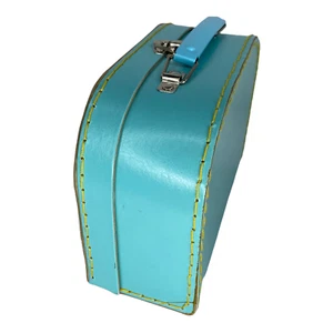 Caja de colección para niños de costura azul y amarillo con mango y pestillos - Imagen 1 de 12