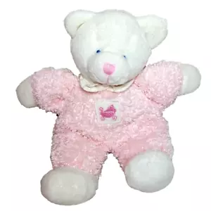 Vintage Russ Berrie Baby DROWSY Pink Teddy Bear Rattle Stuffed Animal Plush - Picture 1 of 8