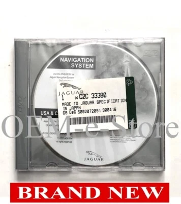 2003-2008 Jaguar X-Type S-Type R Sedan GPS Navigation DVD U.S Canada Map NEW - Image 1 of 4