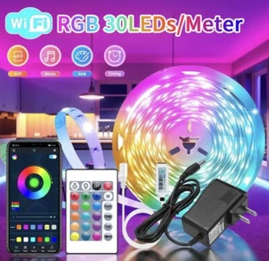 Tira De Luces 66FT LED RGB Color Tiras Led Para Decoracion Habitacion Cuarto - Picture 1 of 2