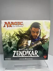 MAGIC THE GATHERING - SEALED FAT PACK - BATTLE FOR ZENDIKAR - 9 BOOSTER PACKS - Picture 1 of 6