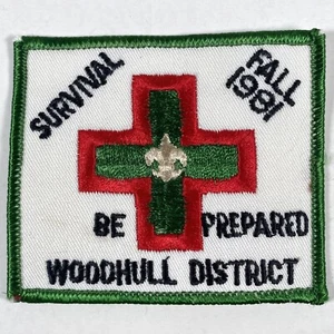 Survival Fall 1981 Vintage BSA Patch Be Prepared Nathaniel Woodhull District - Picture 1 of 3