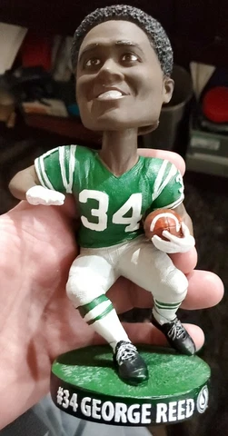 ULTRA RARE #34 GEORGE REED SASKATCHEWAN ROUGHRIDERS FOOTBALL BOBBLEHEAD FIGURE!! Cover