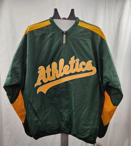 Oakland Athletics Quarter-Zip Pullover AUTHENTIC Majestic MLB Collection ADULT - Bild 1 von 8