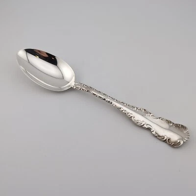 Cuchara de postre sopa ovalada de plata esterlina Birks Louis XV - 7 1/8" - sin monogramas Foto 1 de 3