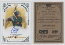 2022 Onyx Vintage Extended Auto Blue Ink /400 Dermis Garcia #VADG Auto