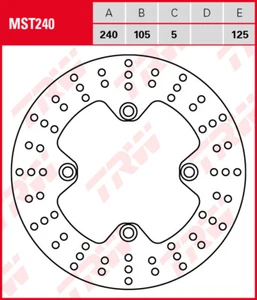 Bremsscheibe hinten HONDA Forza, Transalp, Hornet, Seven Fifty, Silverwing - Bild 1 von 1