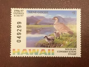 ICOLLECTZONE US Hawaii 1996 VF NH Duck Stamp - Picture 1 of 1