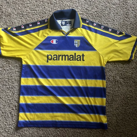 AC Parma 1999 2000 home Size XL jersey soccer shirt football kit Marco Di Vaio Cover