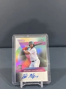 2024 Leaf Vivid Braden Montgomery Lava /5 Refractor Auto Rookie WHITE SOX BABM2 - Picture 1 of 3