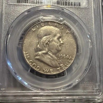 1954-D Franklin Half Dollar 50C PCGS XF 45 Silver PR29 - Image 1 of 3