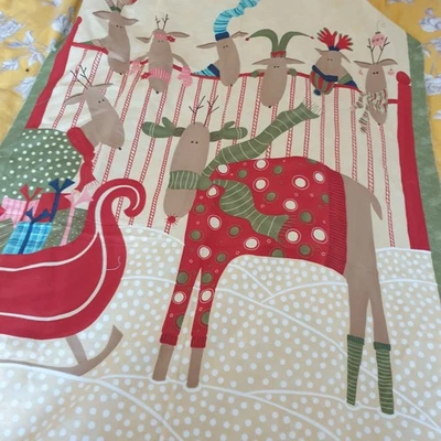 Christmas  Fabric Panel Crazy Eight By Sandy Gervais for Moda - Image 1 of 4