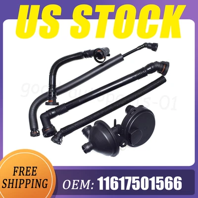 5pcs CRANKCASE VENT VALVE&BREATHER HOSE KIT FOR BMW E46 Z4 X3 3 11617501566 - Изображение 1 из 4