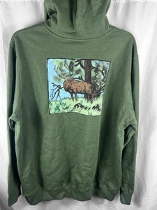 The North Face Hoodie Sweatshirt Deer Hunting Outdoors Camping XXL Double Sided - Picture 1 of 4