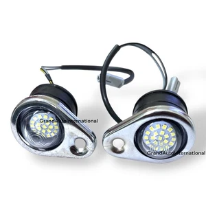 BLUE LED Pilot Lamp Light Fit For Royal Enfield New Classic Reborn 350cc Pair - Picture 1 of 1