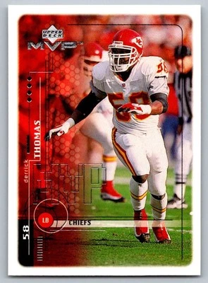1999 Upper Deck MVP Silver Script Derrick Thomas Kansas City Chiefs #94 Foto 1 de 2