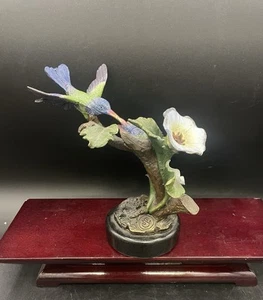 SPI Hummingbird Sculpture Solid Brass Hand Painted Nice!  (32) - Picture 1 of 9