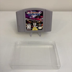 NFL Blitz Nintendo N64 Football w/ Plastic Sleeve - Tested - Picture 1 of 7