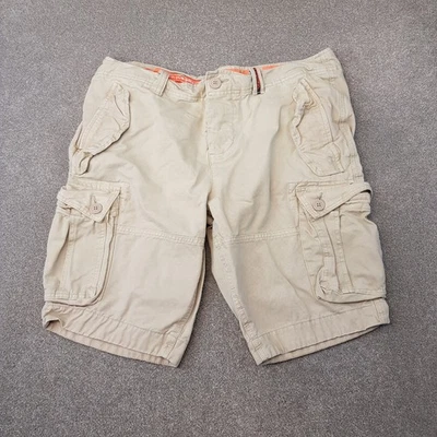 Shorts masculino Superdry 2XL XXL bege núcleo carga pesada utilitário exército de combate W36 - Imagem 1 de 4