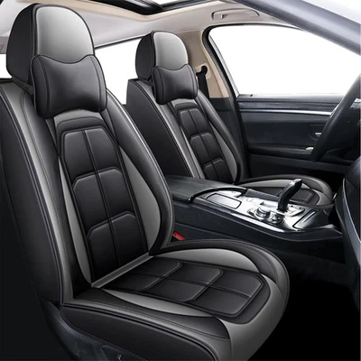 Juego completo de fundas de asiento de coche aptas para asiento de coche de cuero PU Ford Fusion 2006-2020 Foto 1 de 4