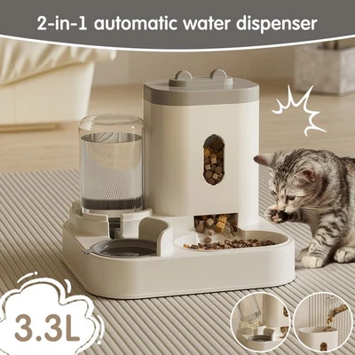 Alimentador Automático para Mascotas Comida Inteligente para Gatos Perros 3.3L con Capacidad Bandeja de Alimentos Extraíble Foto 1 de 4