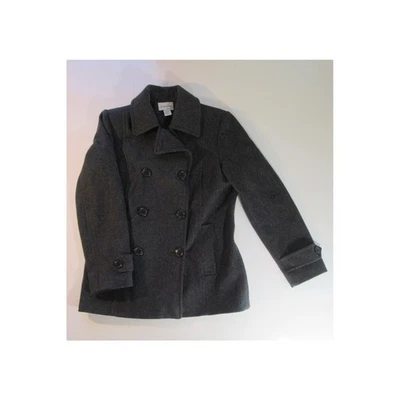 Chaqueta St John's Bay Doble Pecho 90% Lana Damas M Negra Clara Guisante  Foto 1 de 4