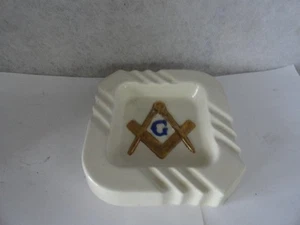 Posacenere ceramica organizzazione fraterna massonica massonica vintage - Foto 1 di 4