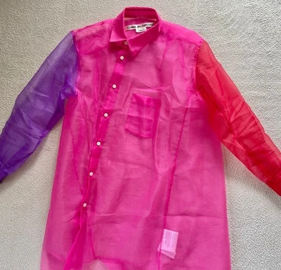 Comme Des Garcons 扭曲透明长袖大剪影衬衫 AD2024 — 第 1/4 张图片