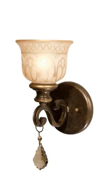 Aplique de pared Crystorama Lighting Group 7501-GT-S Norwalk 14" de alto - bronce Foto 1 de 2