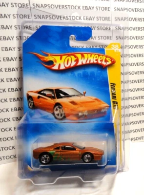 2008 HOT WHEELS COPPER FERRARI GTO, HW #38 W/ GREEN PAINT HW ERROR, SUPER RARE - Image 1 of 4