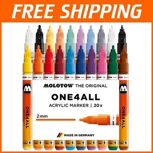 Weather-Resistant 20-Piece Acrylic Marker Set - Bold Colors for Creatives - Picture 1 of 10