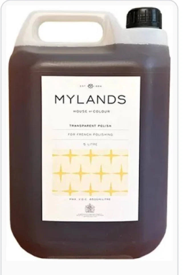 Transparente französische polnische Mylands Schellack Glanz Holz Möbel 5 Liter - Bild 1 von 1