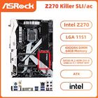 ASRock Z270 Killer SLI/ac Motherboard Intel Z270 LGA1151 DDR4 SATA3 DVI WIFI+BOX