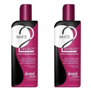Devoted Creations White 2 Bronze Pomegranate Dark 2x Sunbed Tanning Lotion Cream - Picture 1 of 2