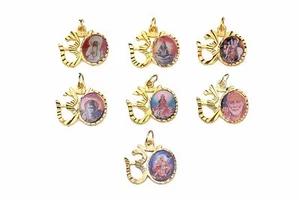 Assorted Aum with Hindu God High Quality Gold Locket/Pendant/Charm Small & Large - Picture 1 of 16