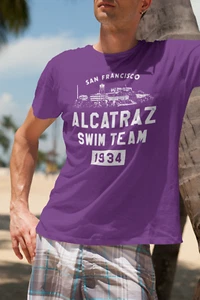 ALCATRAZ SWIM TEAM 1934 - SAN FRANCISCO CA, - lustiges T-Shirt jede Farbe - Bild 1 von 20