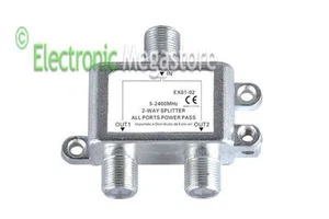 Partitore Divisore Splitter Tv Satellitare 1 INGRESSO 2 USCITE con connettori F - Foto 1 di 1