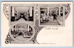 Antes de 1907 MARSHALL FIELD & CO ZAPATOS ARTÍCULOS DE VESTIR FORROS GRANDES ALMACENES - Imagen 1 de 2