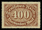 Germany Deutsches Reich 1923 Mi. Nr. 250 400 M Number in Oval Definitive MH