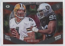 2017 Panini Vertex Nemeses Brett Favre Warren Sapp #NM-4 HOF