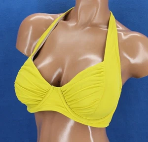 Shade & Shore Underwire Lined Halter Bikini Top Size 36D #E5591 - Picture 1 of 6
