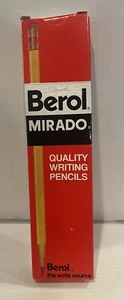 Berol Mirado Writing Pencils Medium Soft 174-2 Box of 11 Vintage USA Unsharpened - Picture 1 of 4